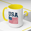 4th of July Mug - USA & Flag