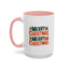 Christmas Mug - Green & Red Text Tree Presents