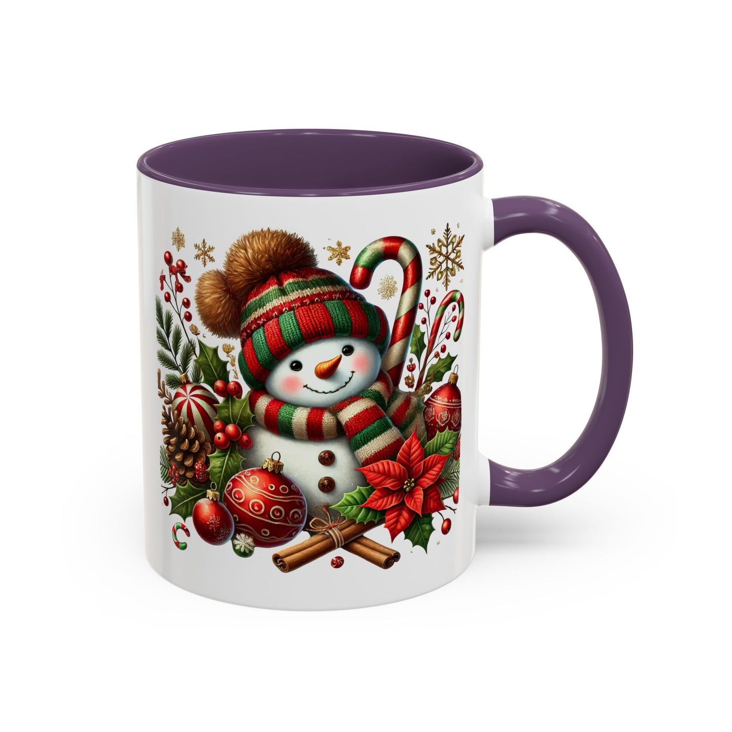 Christmas Mug - Red and Green Snowman 2