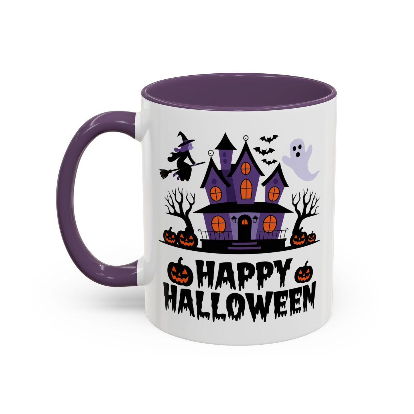 Halloween Mug - Happy Halloween Purple House