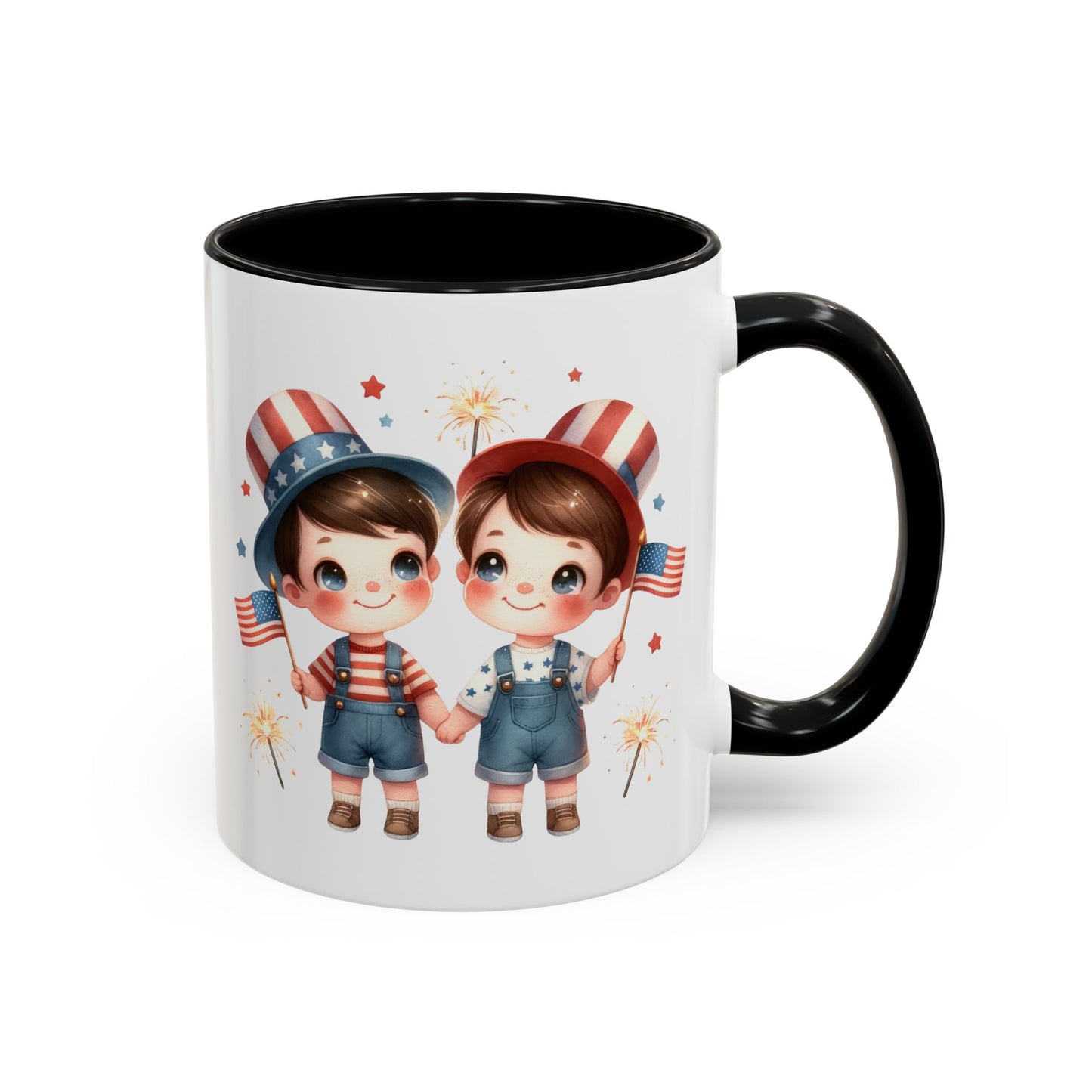 4th of July - American Boys Flags 2