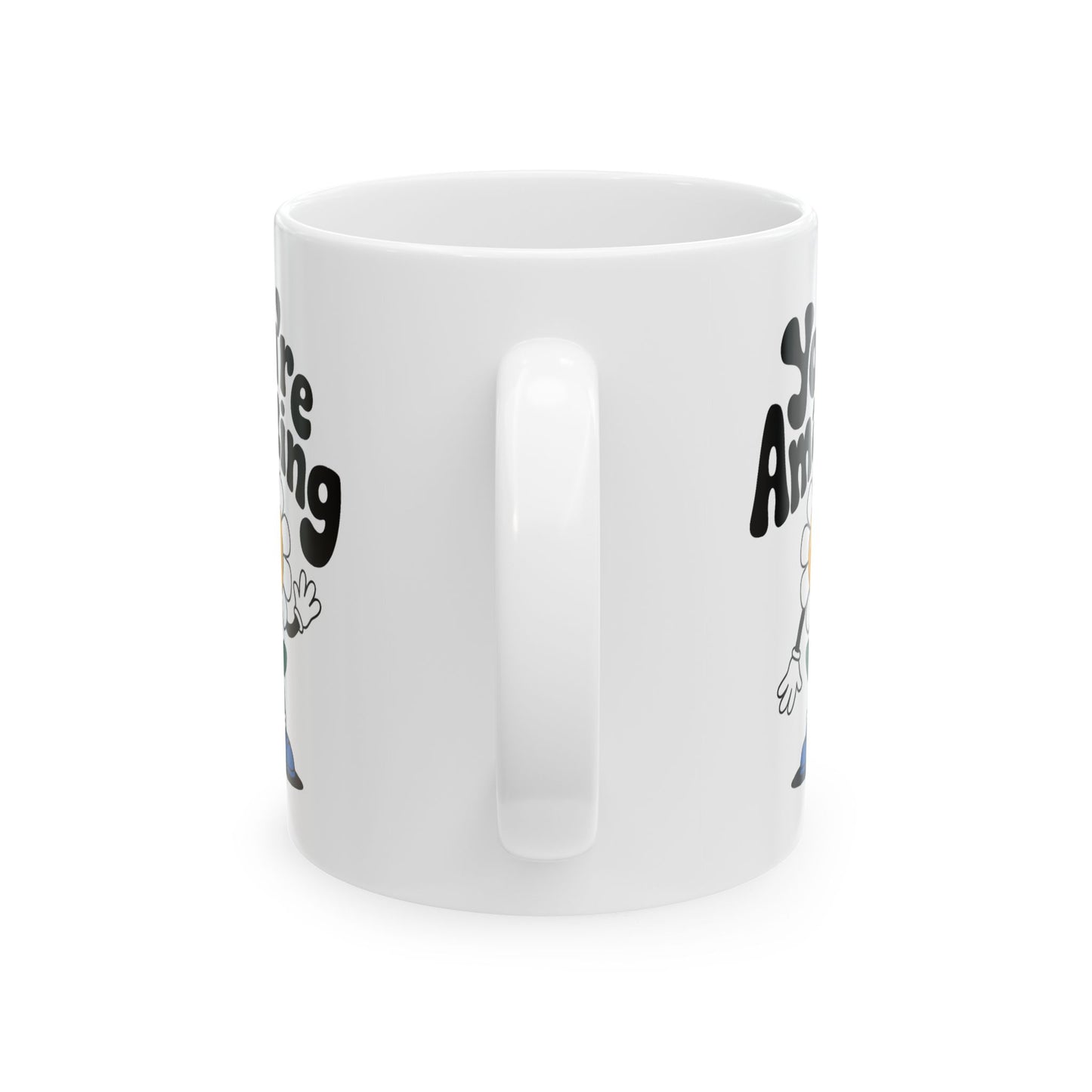 Motivation Mug - You're Amazing Retro Flower