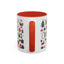 Christmas Mug - Merry Christmas Red White & Green Text Collage