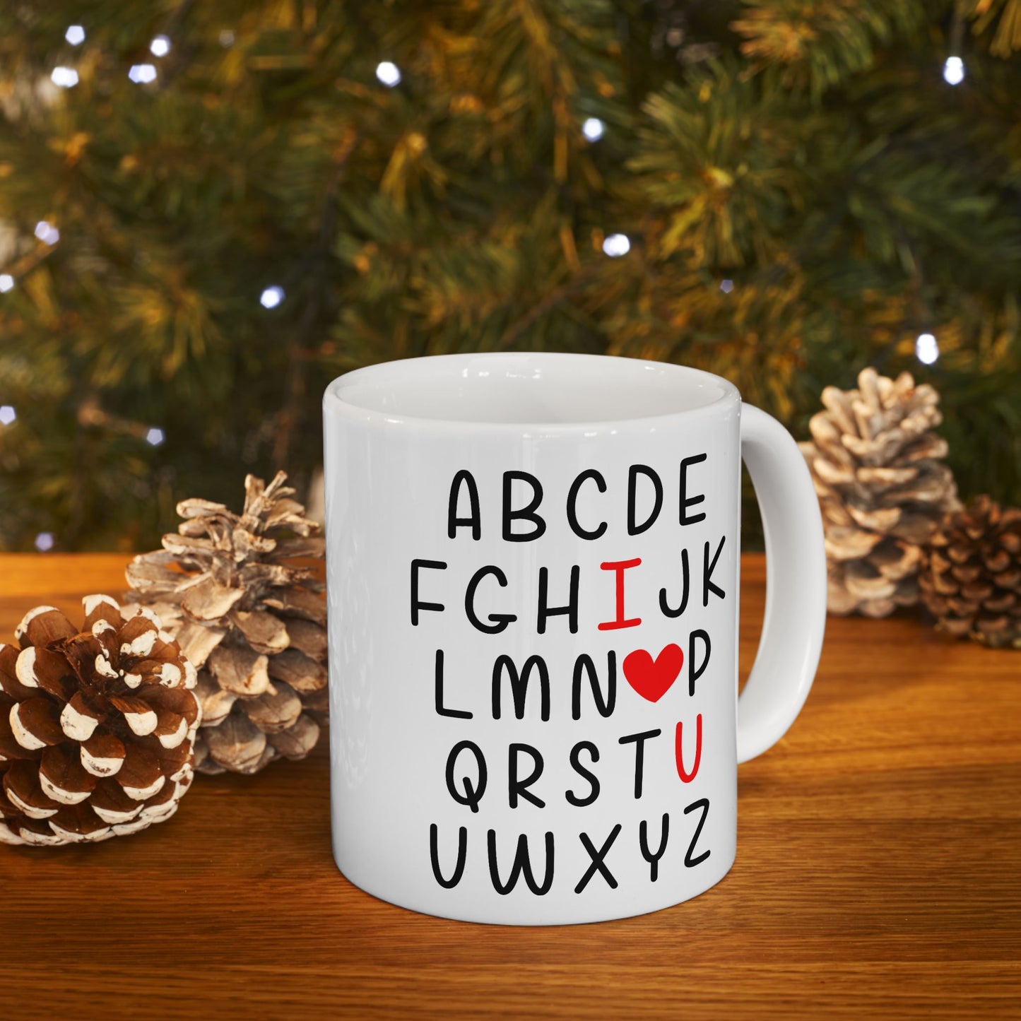 Anniversary Mug - I Love You Alphabet