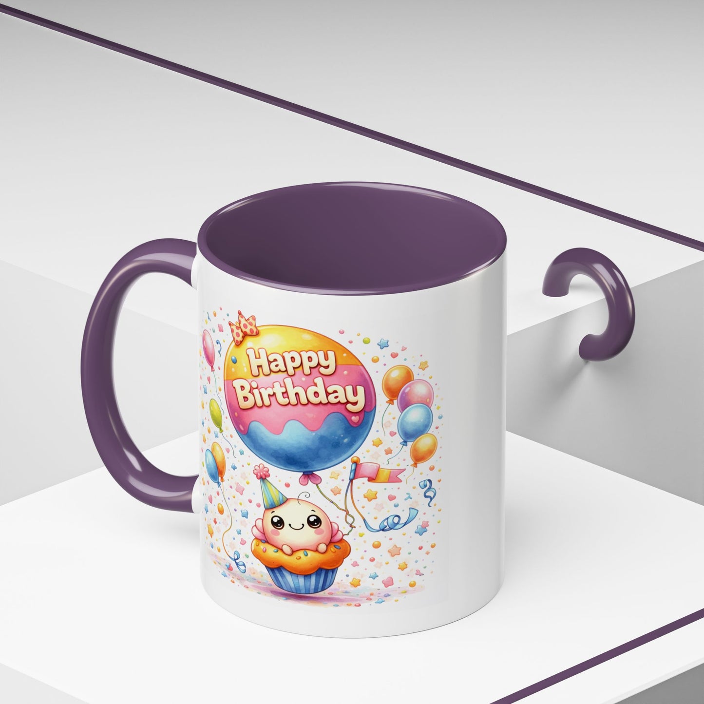 Birthday Mug - Cupcake Balloon