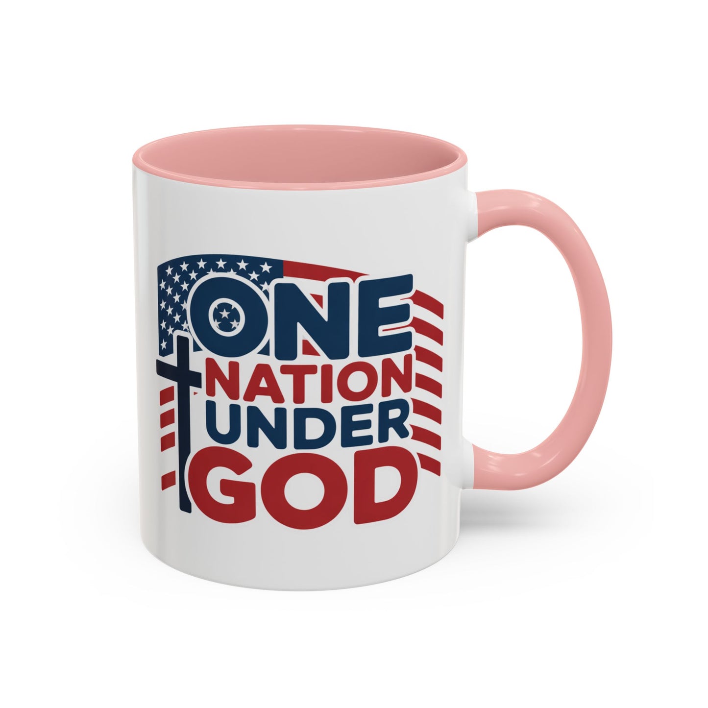 Religious Mug - One Nation Flag Cross