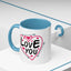 Valentine's Day Mug - Love You Heart Arrows