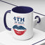 4th of July Mug - Happy 4th of July Flag Lips