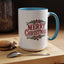 Christmas Mug - Merry Christmas Maroon Text Ornament Decorations