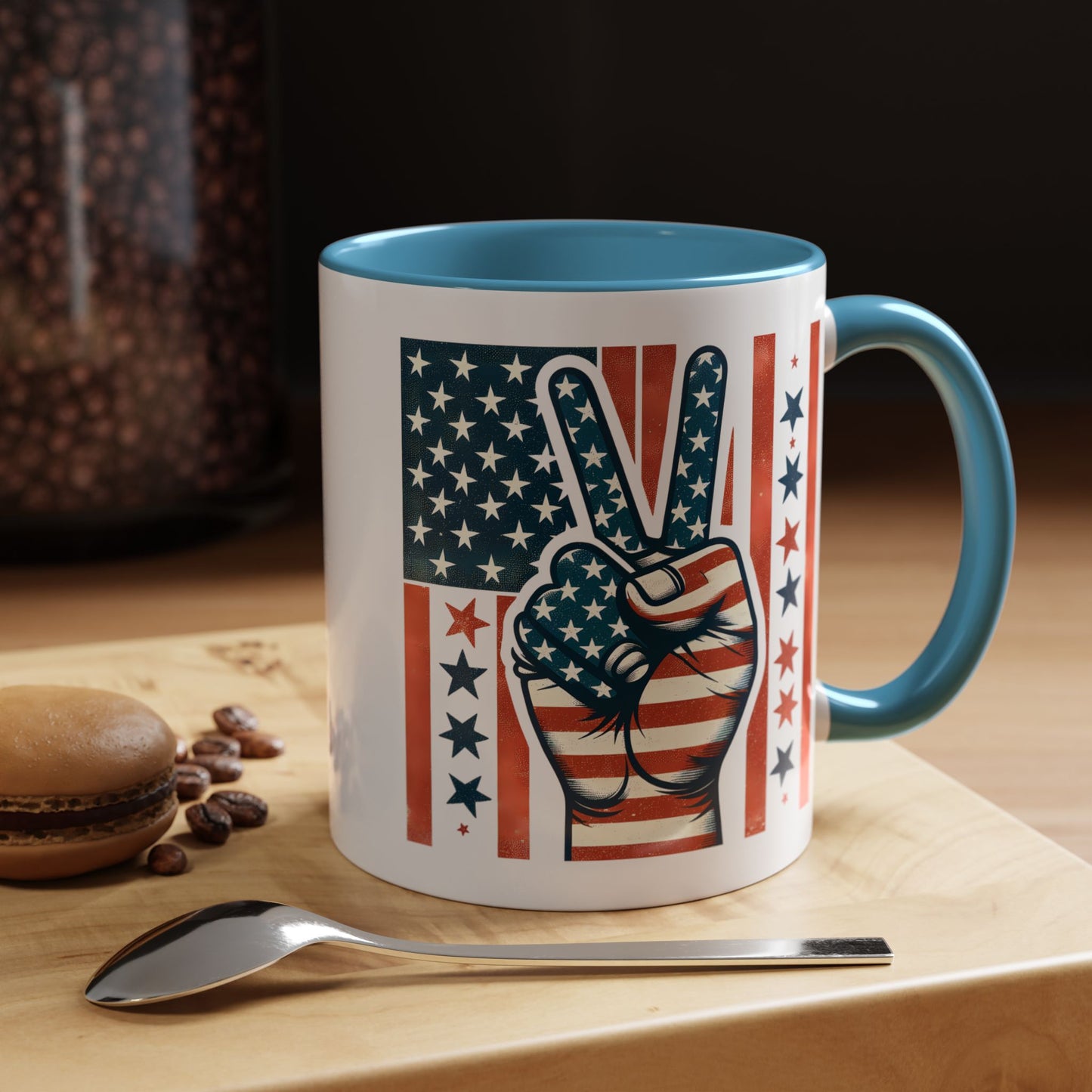 4th of July - Peace Sign Flag