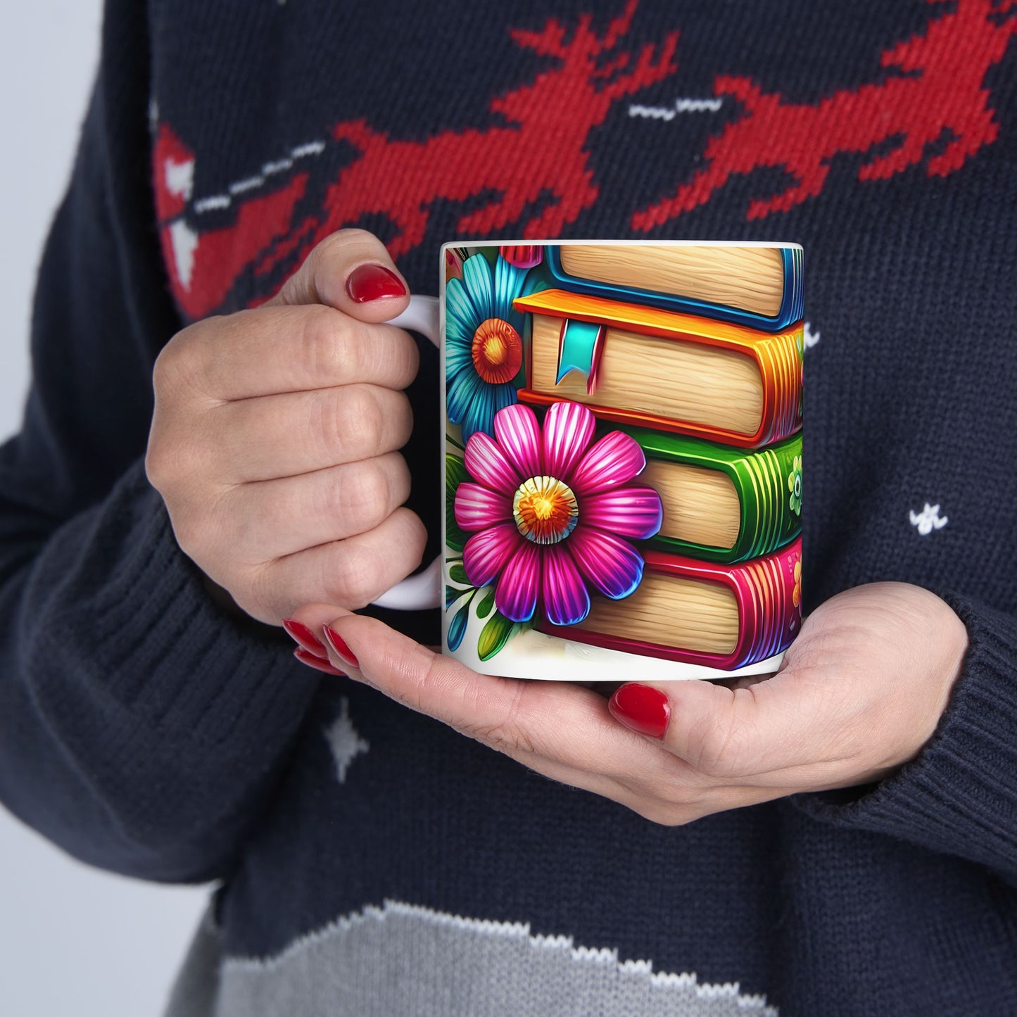Artistic Mug - Flower Books