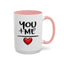 Anniversary Mug - You and Me Red Heart