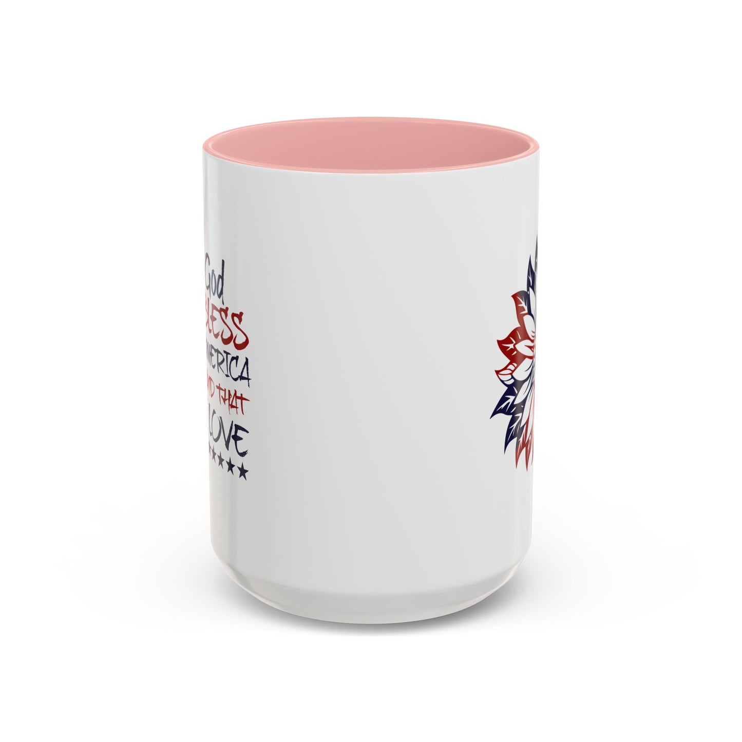 4th of July Mug - God Bless America Sunflower