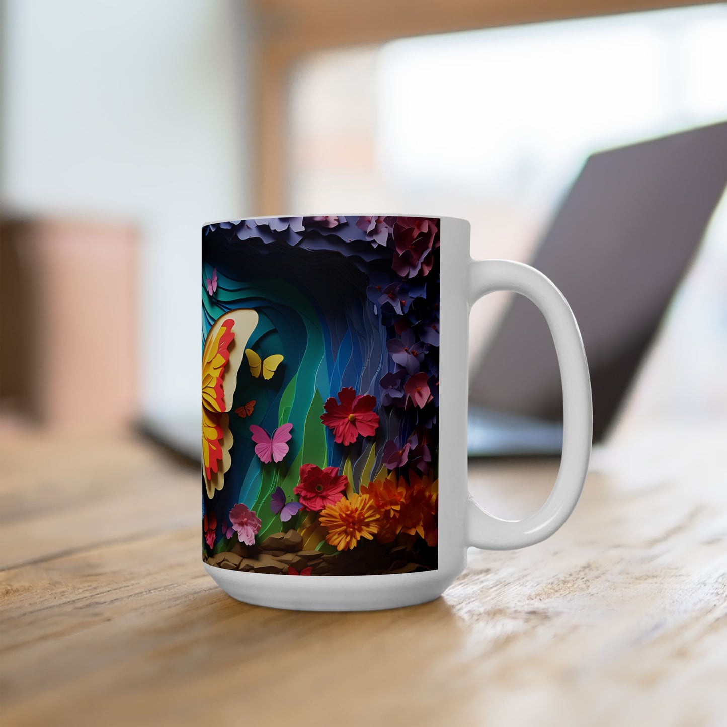Artistic Mug - Colorful Butterflies 3