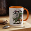 Halloween Mug - Skeleton Riding Dinosaur
