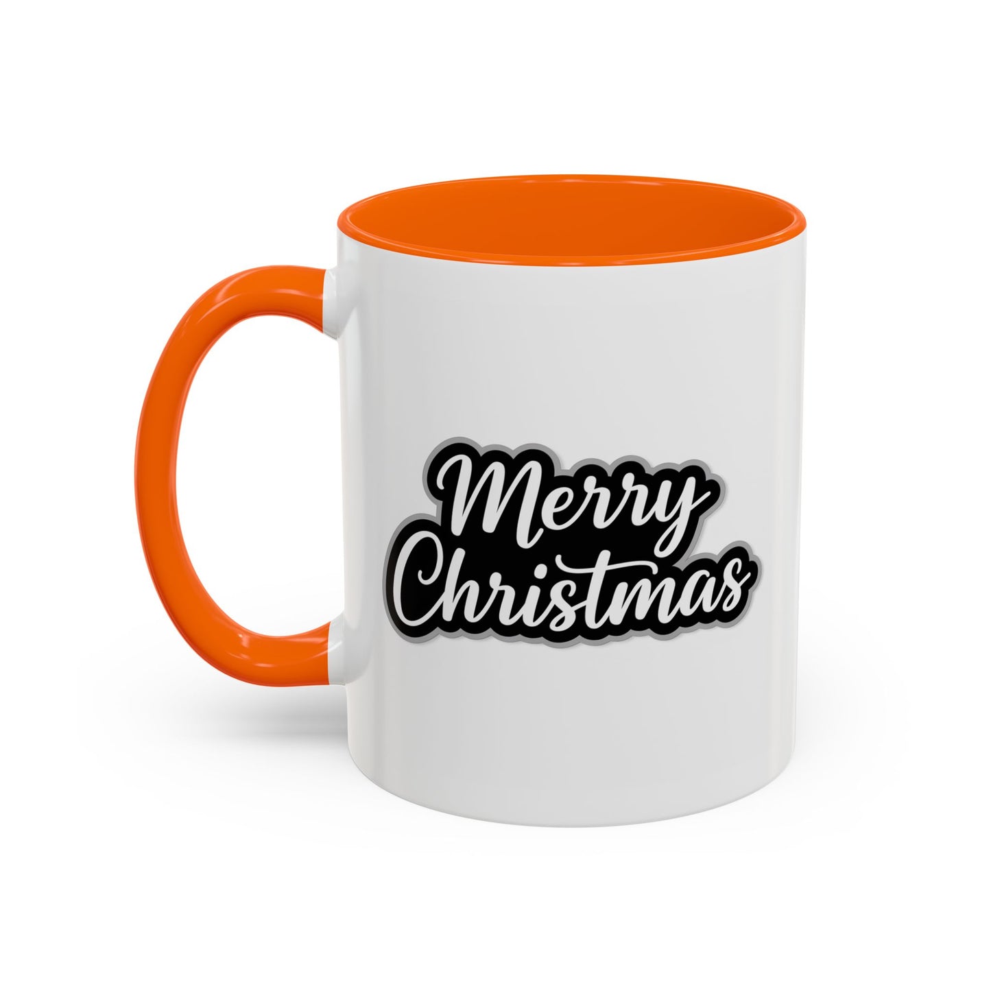 Christmas Mug - Merry Christmas White Black & Grey Text