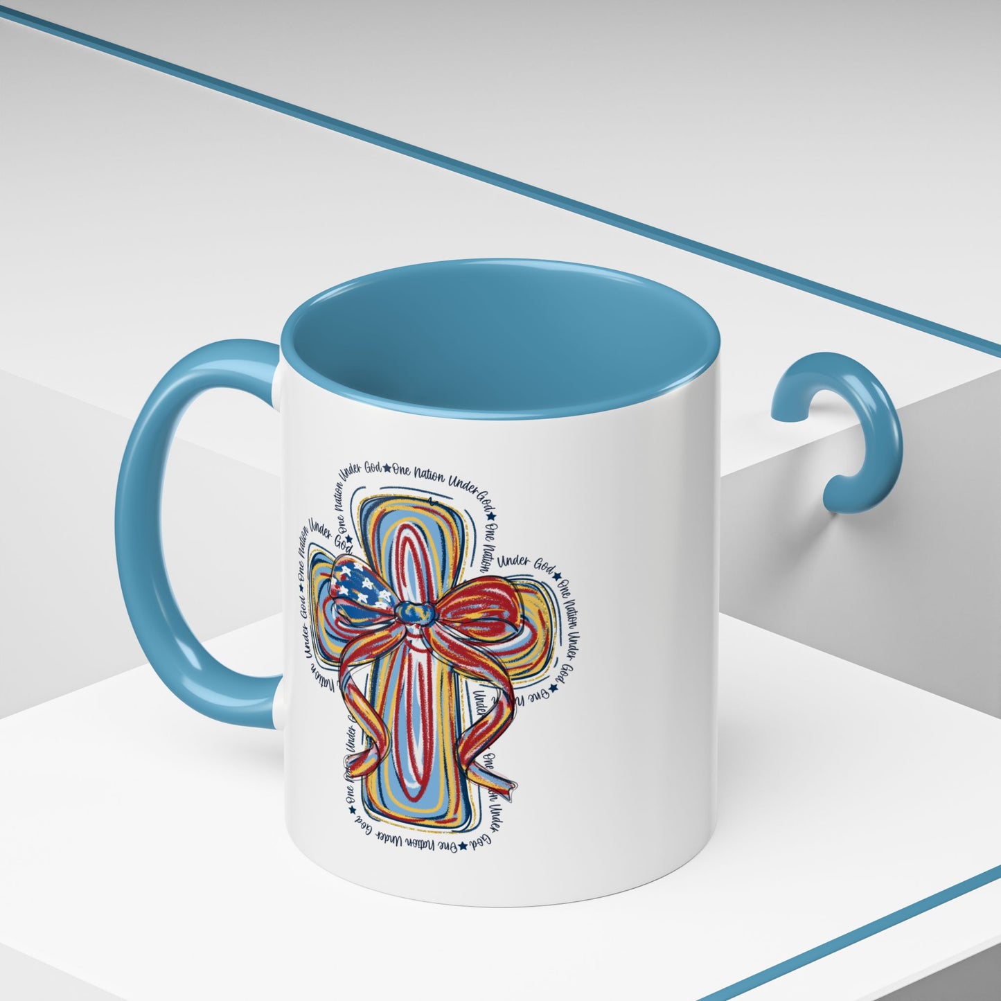4th of July Mug - Christian Cross Bow