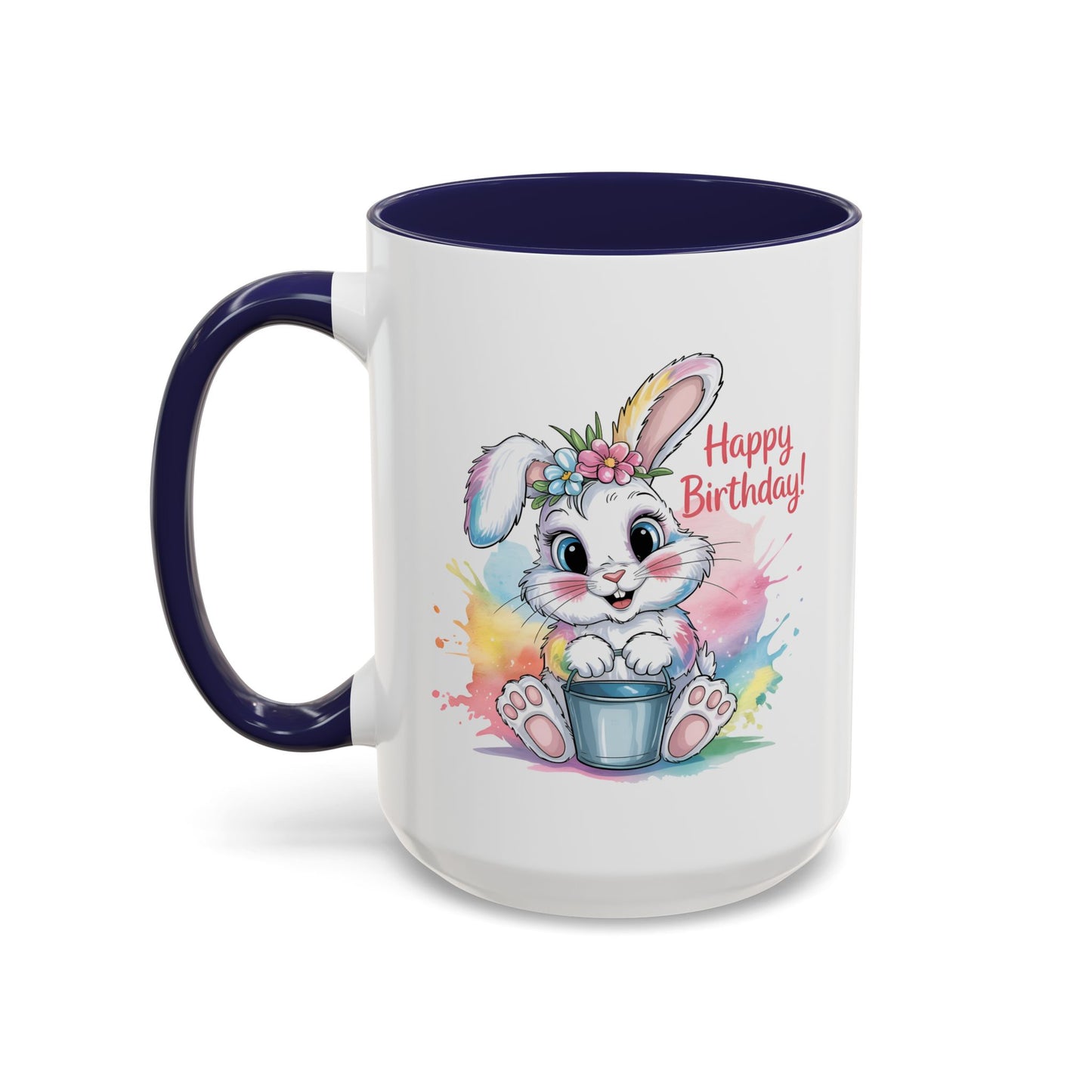 Birthday Mug - Happy Birthday Cute Bunny