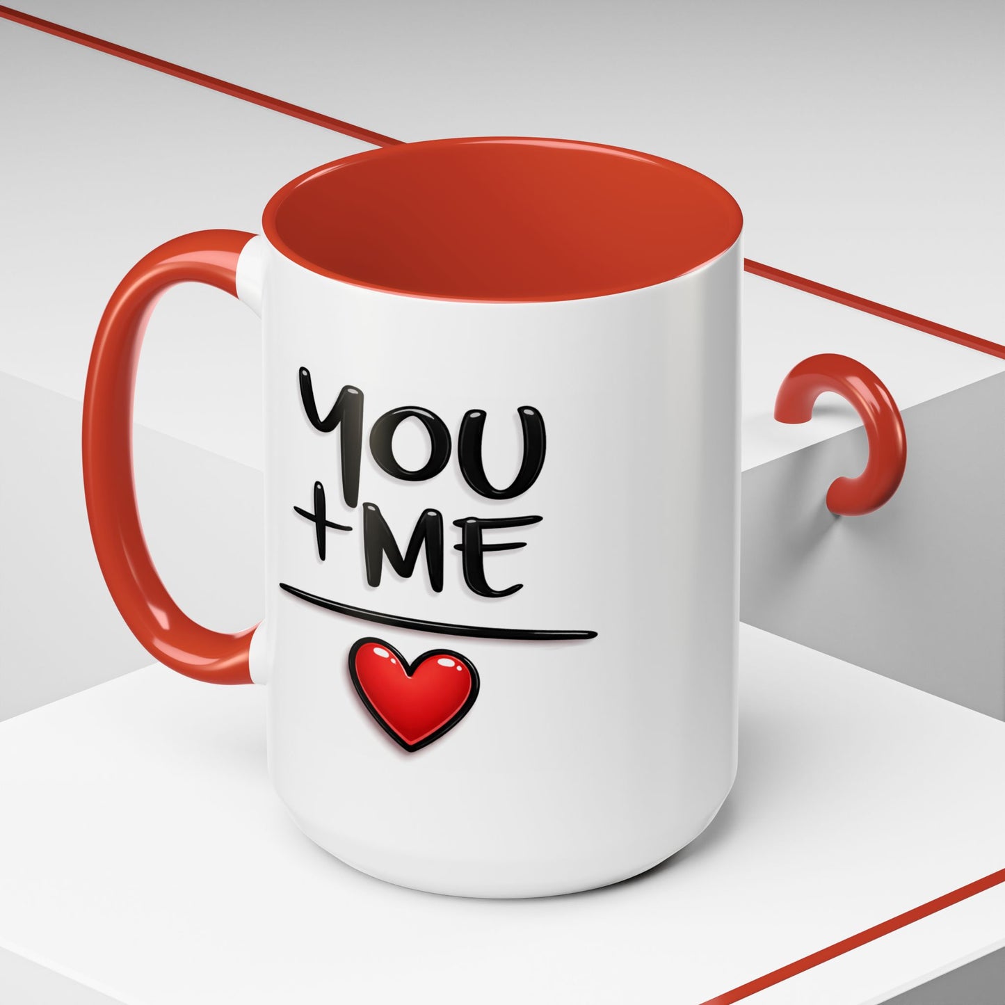 Anniversary Mug - You and Me Red Heart
