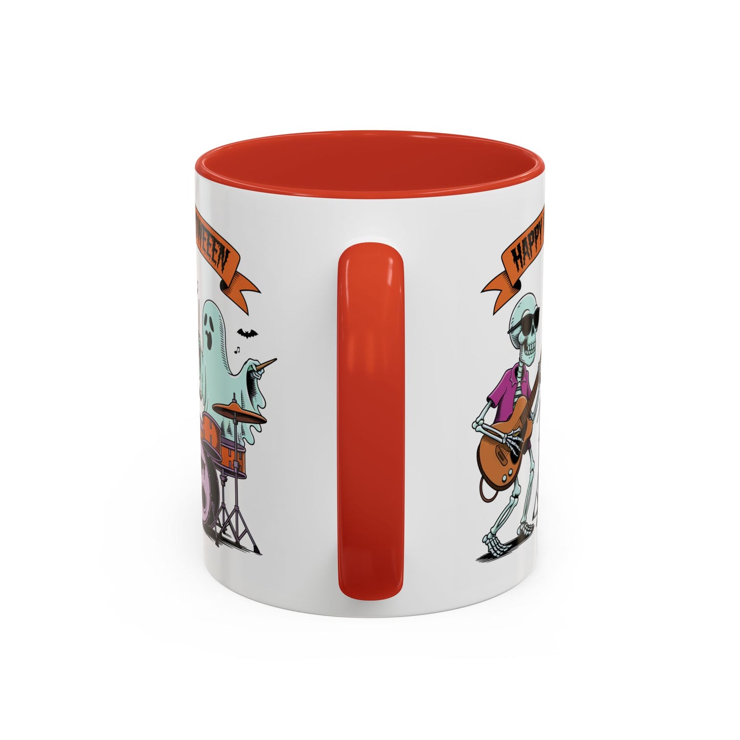 Halloween Mug - Skeleton & Ghost Band