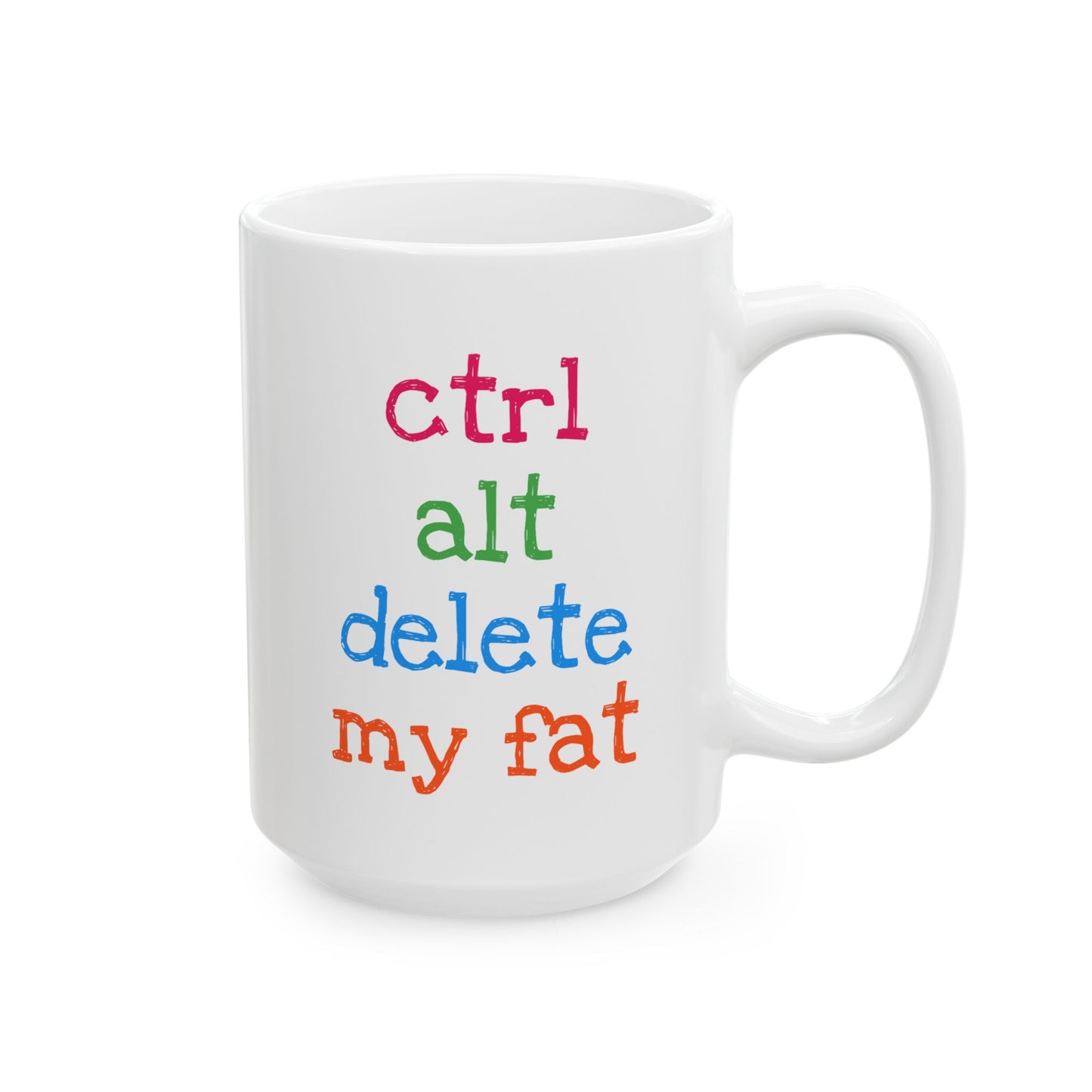 Humor Mug - Ctrl Alt Delete My Fat