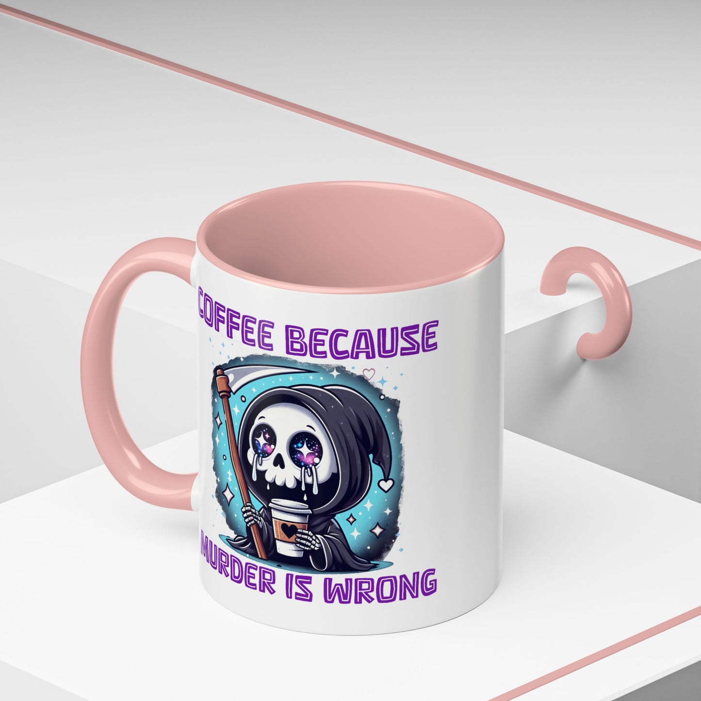 Humor Mug - Coffee Because Murder is Wrong