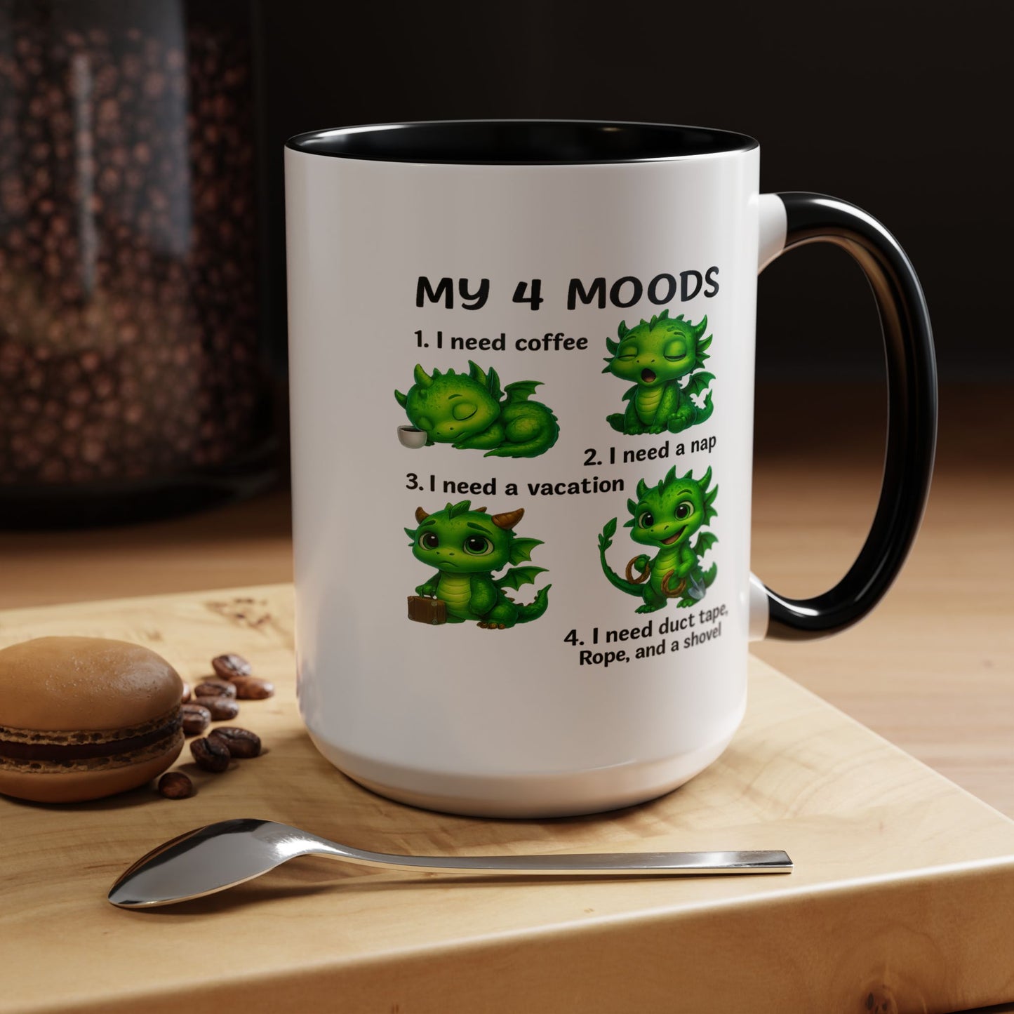 Humor Mug - My 4 Moods Dragon