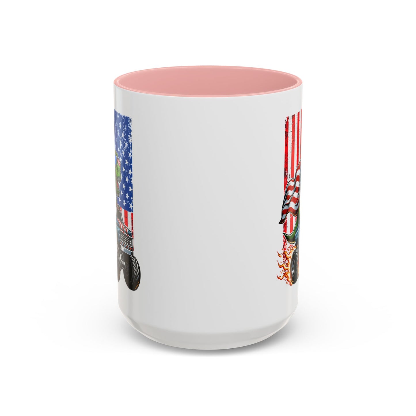 4th of July Mug - T Rex Riding Monster Truck