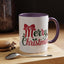 Christmas Mug - Merry Christmas Red & Green Text Bow