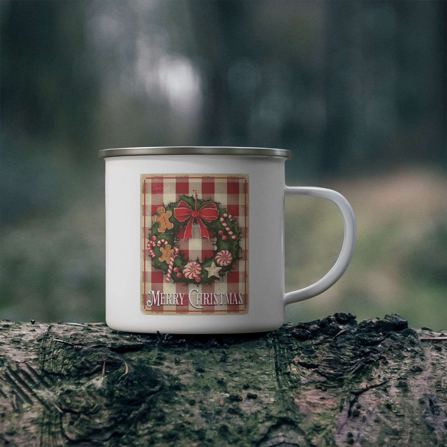 Christmas Mug - Merry Christmas Wreath