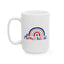 4th of July Mug - America Patriotic Rainbow