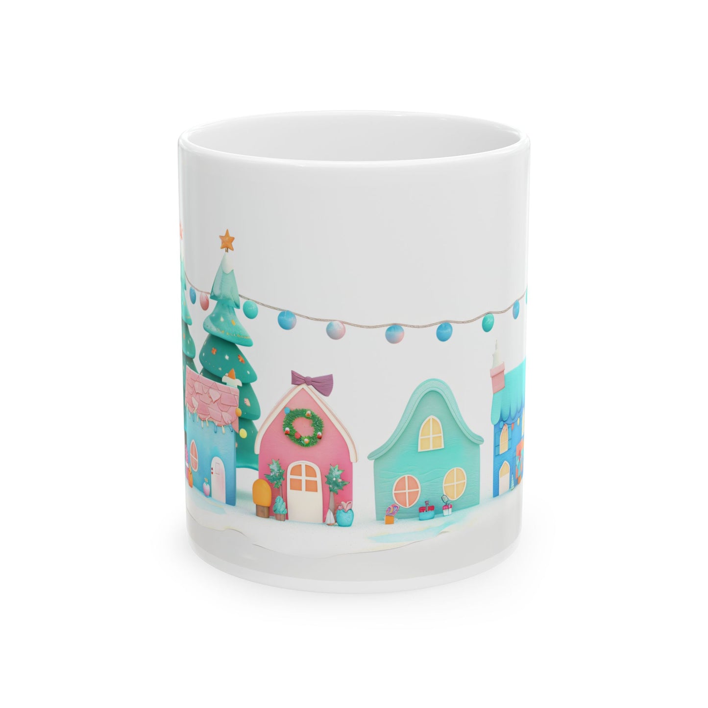 Christmas Mug - Candy Coated Houses Wrap