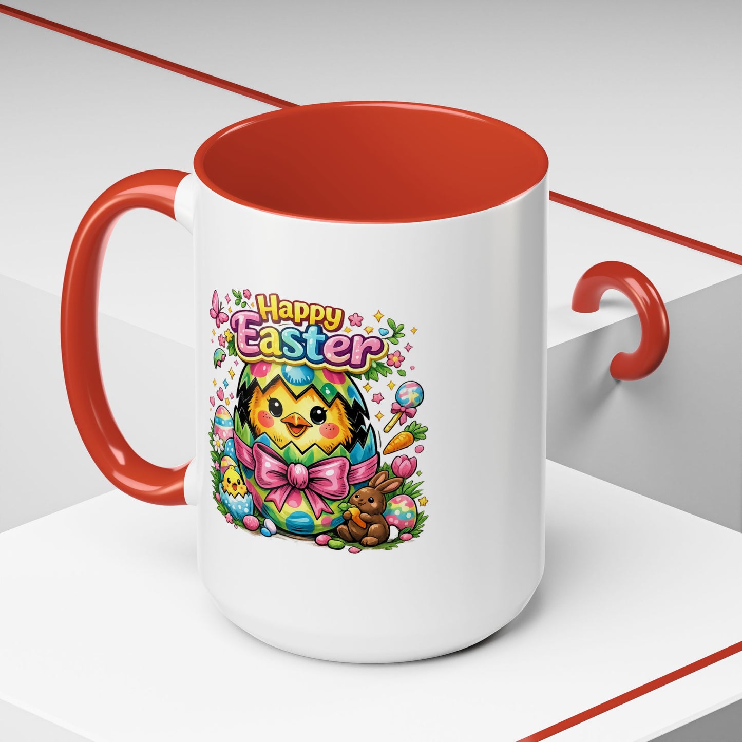 Easter Mug - Happy Easter Chics & Bunny