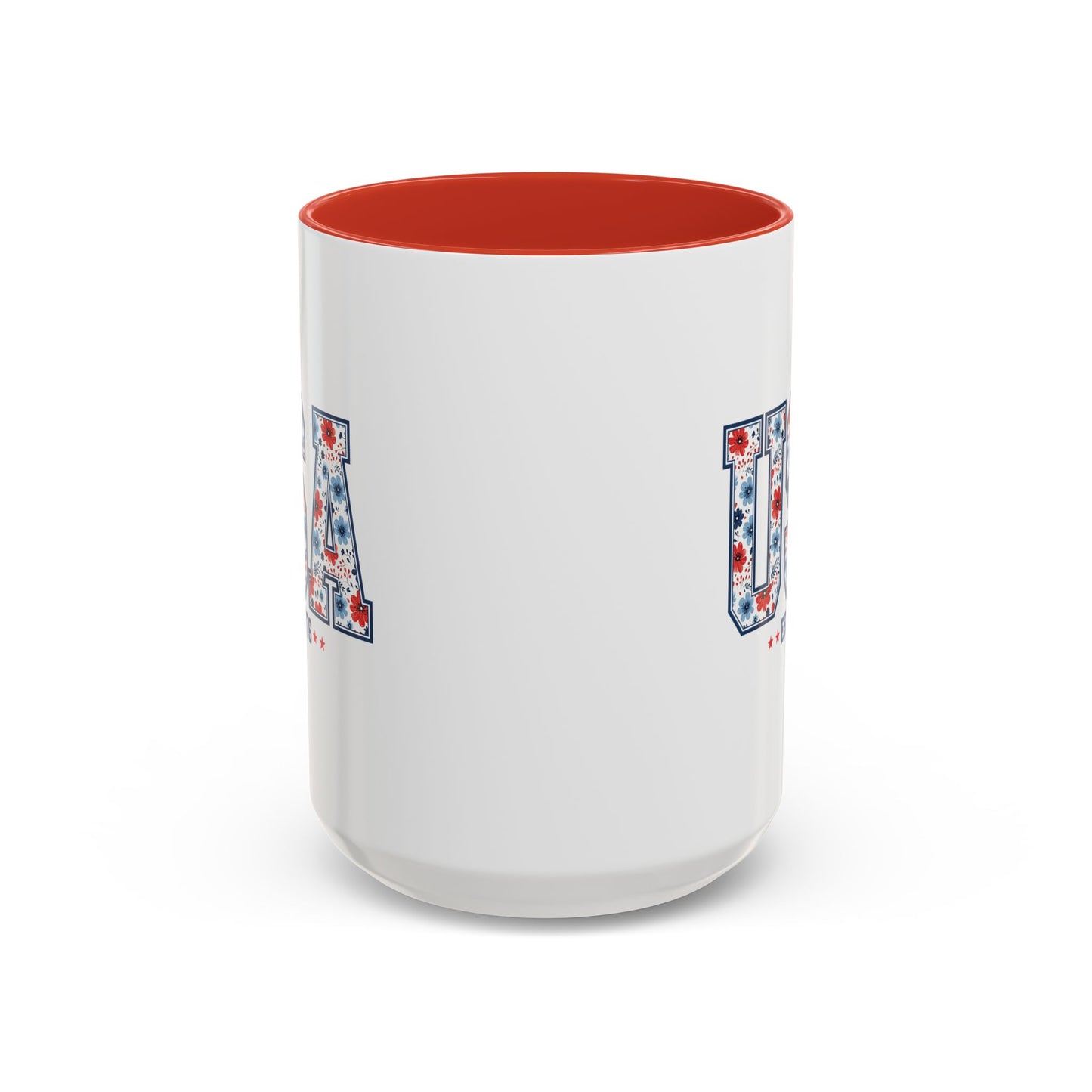 4th of July Mug - USA EST 1776 Floral