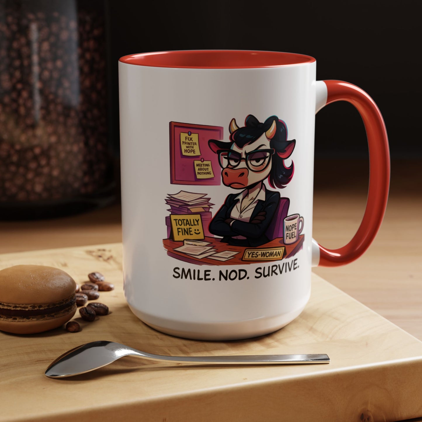 Office Mug - Smile Nod Survive