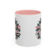 Christmas Mug - Merry Christmas White & Red Embossed Text
