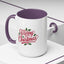 Christmas Mug - Merry Christmas Red Text Mistletoe