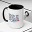 4th of July Mug - USA EST 1776 Floral