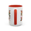 Christmas Mug - Happy Holidays Red Text Reindeer Santa Snowman Presents