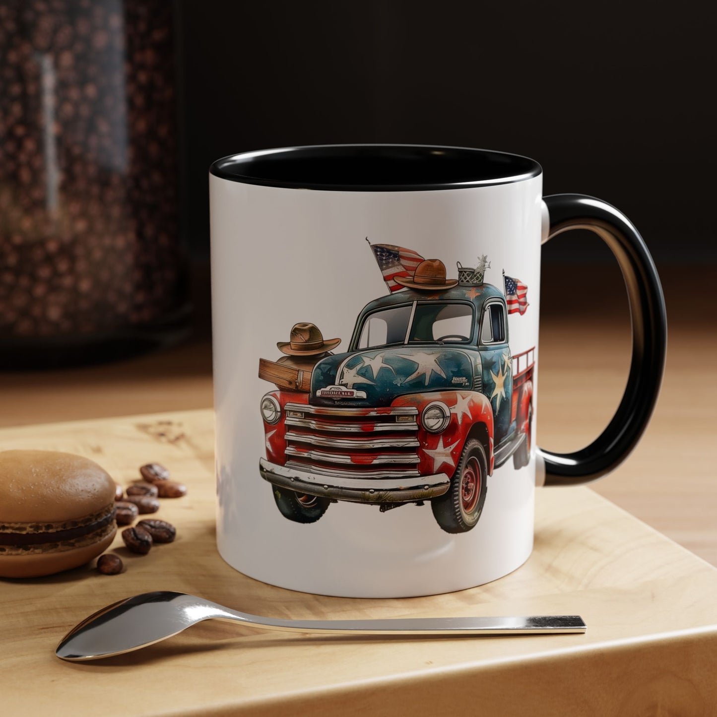 4th of July - Old Truck & Flag
