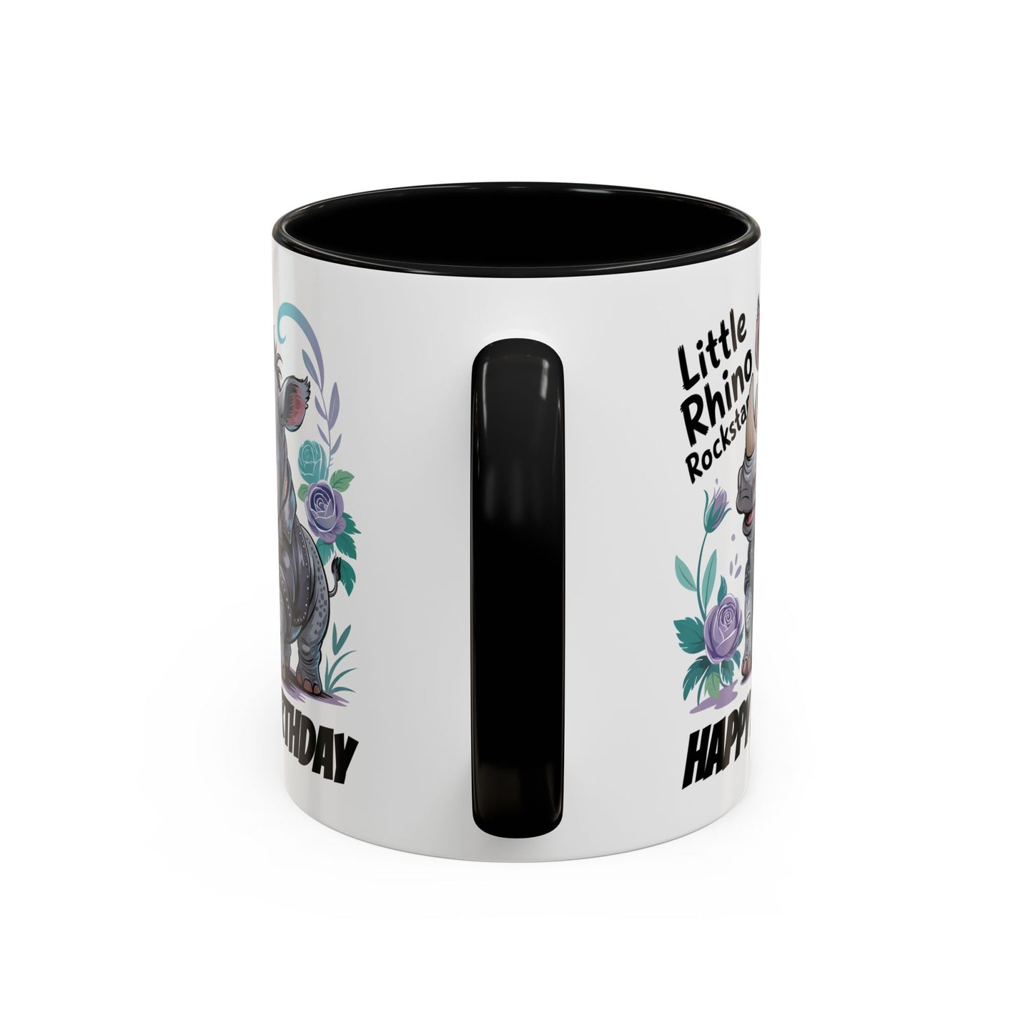 Birthday Mug - Happy Birthday Little Rhino Rockstar