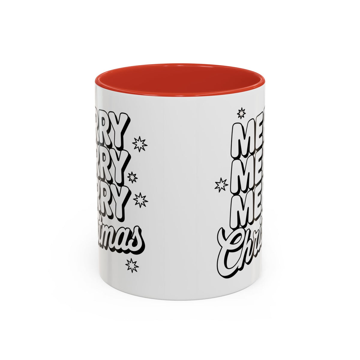 Christmas - Merry Christmas Black & White Embossed Text