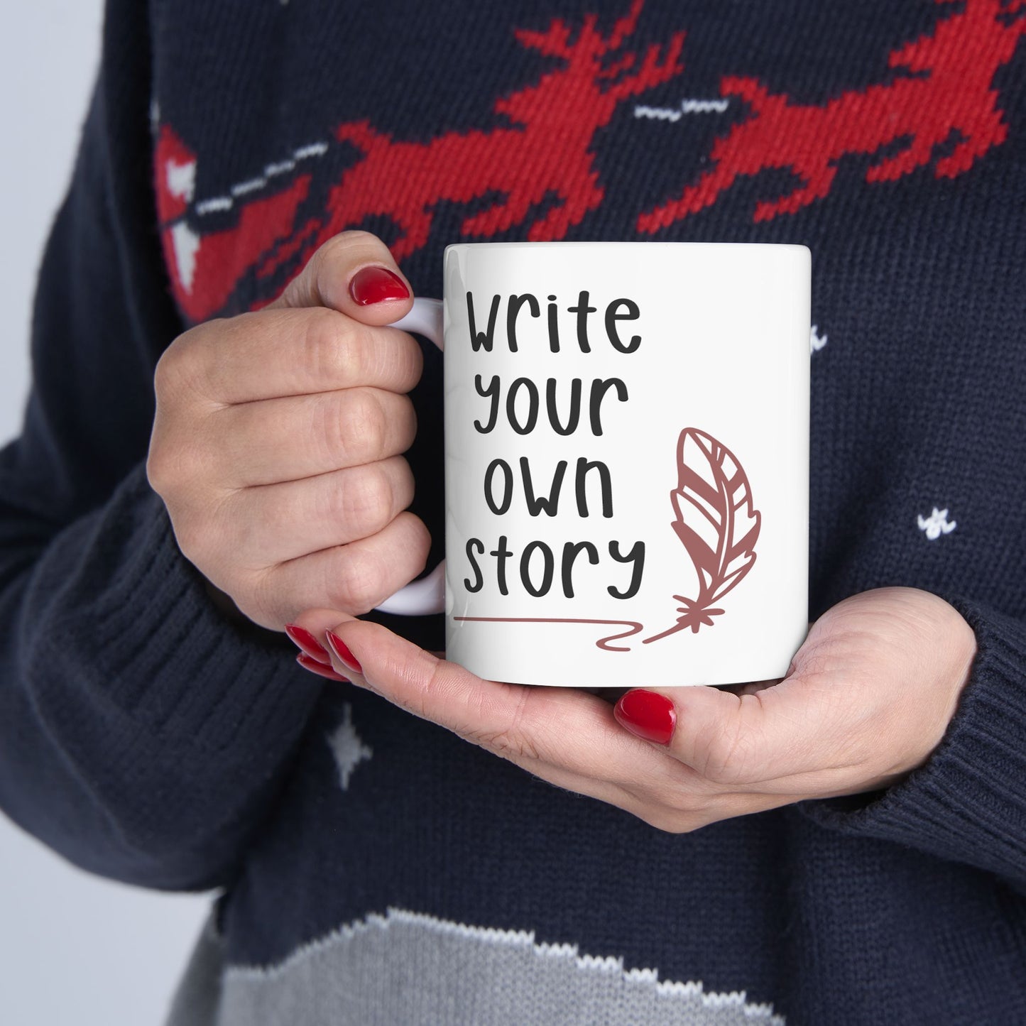 Motivation Mug - Write Your Own Story Pen