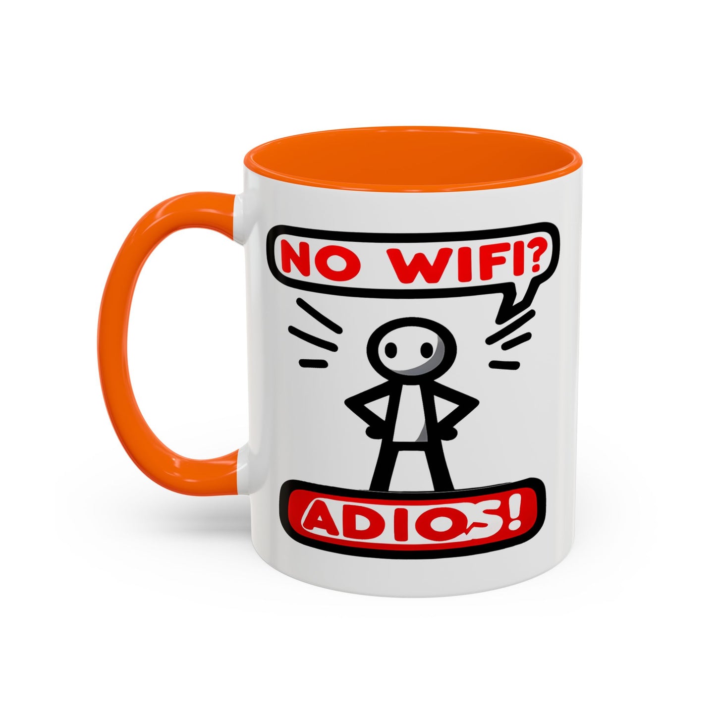 Humor Mug - No Wifi? Adios!