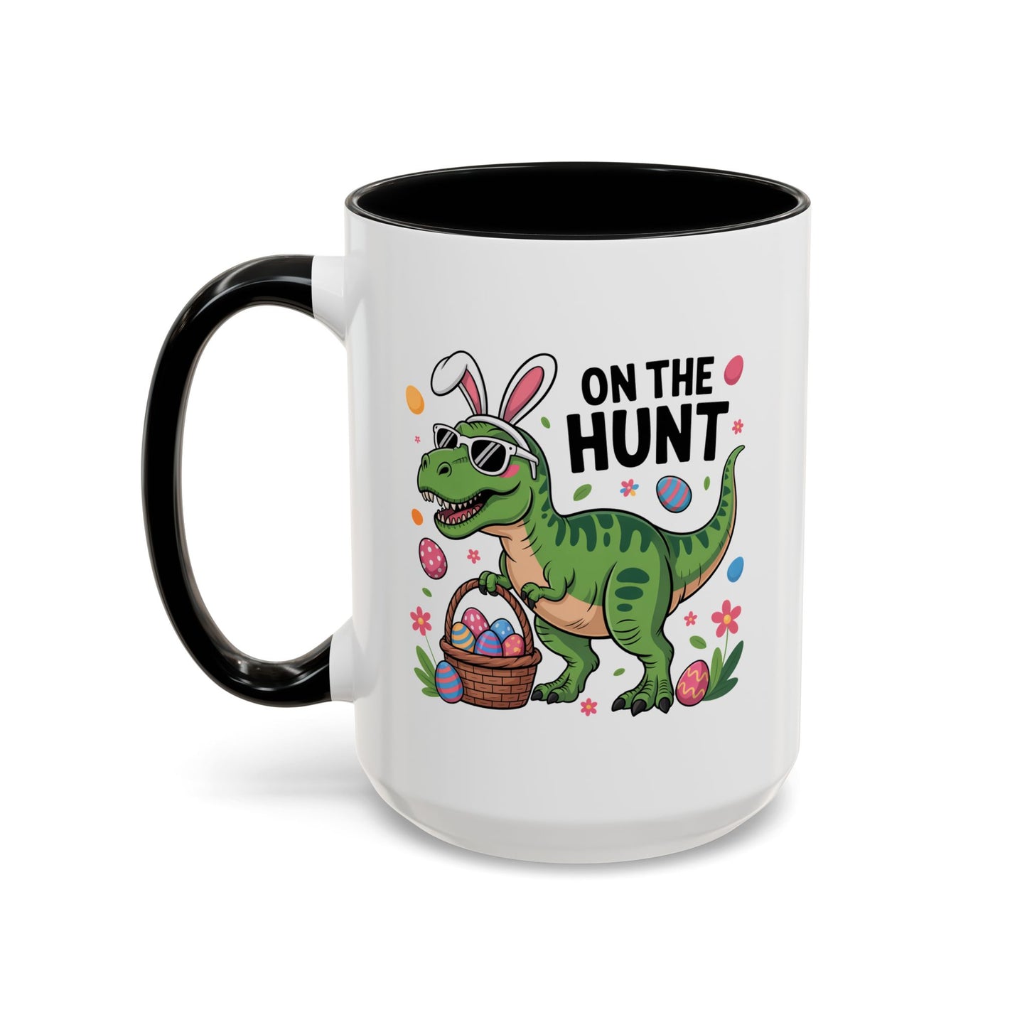 Easter Mug - On The Hunt Dinosaur