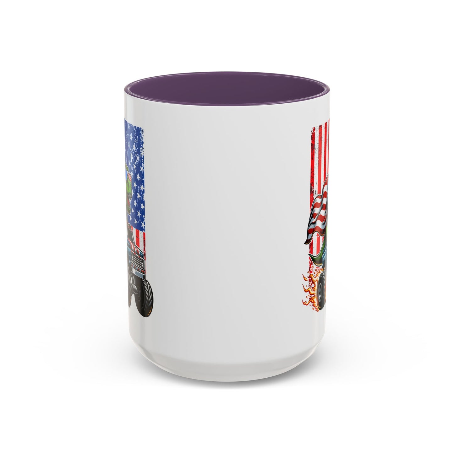 4th of July Mug - T Rex Riding Monster Truck