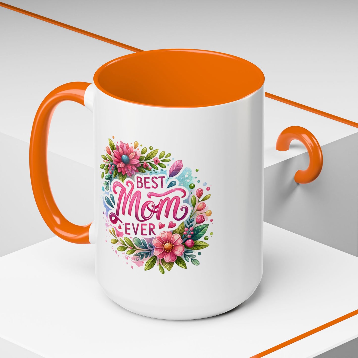 Mother's Day Mug - Best Mom Ever Floral