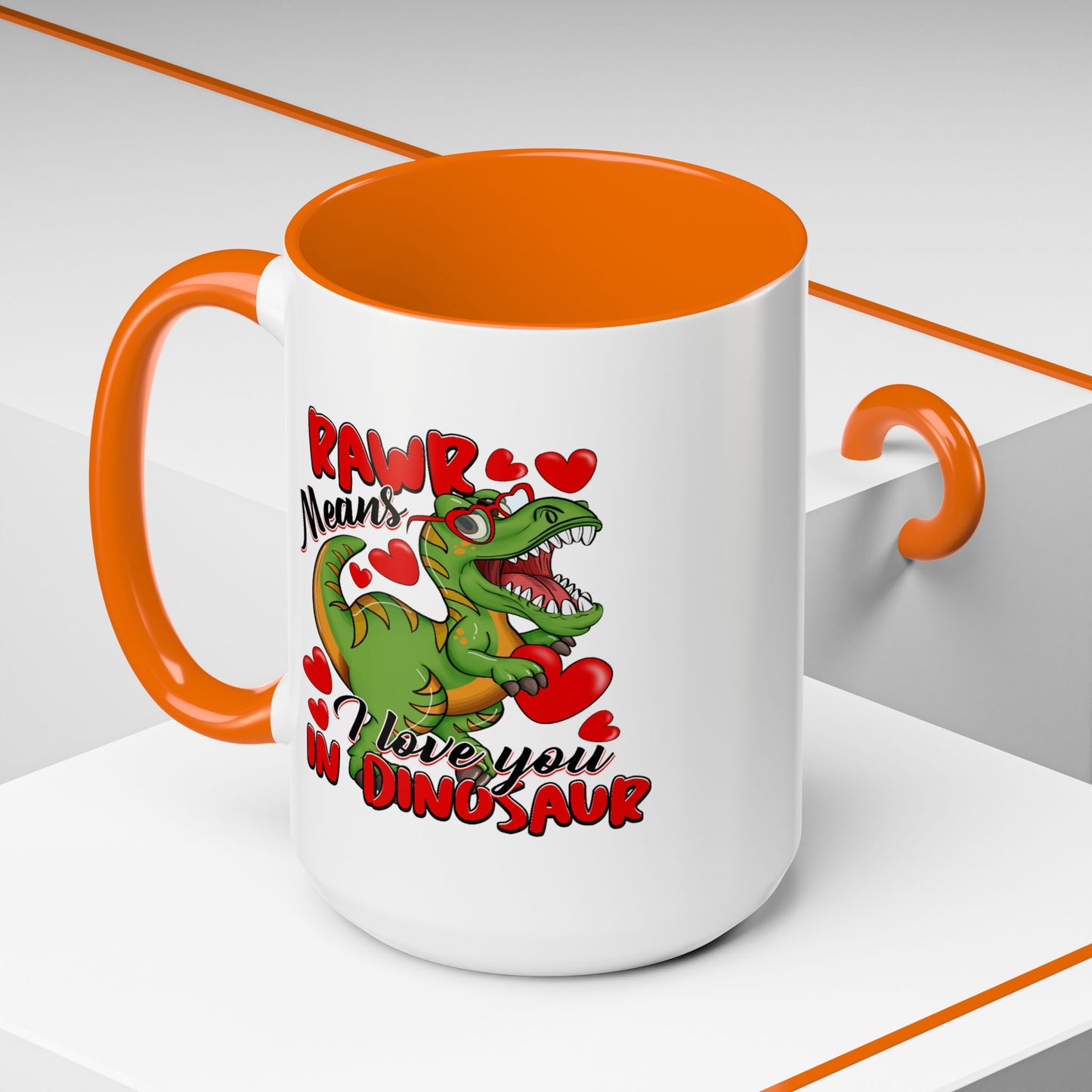 Anniversary Mug - Rawr Means I Love You