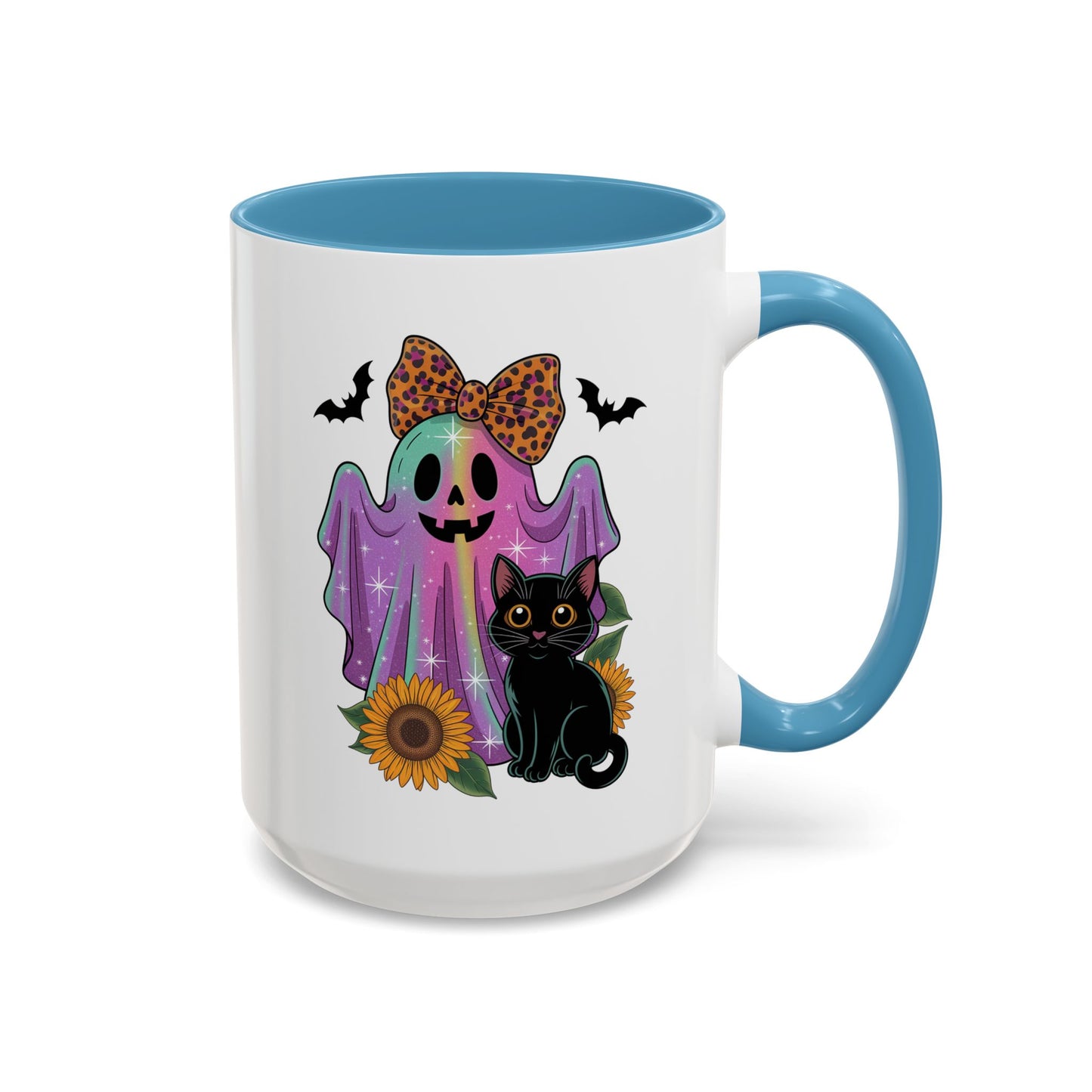 Halloween Mug - Cute Ghost With Cat