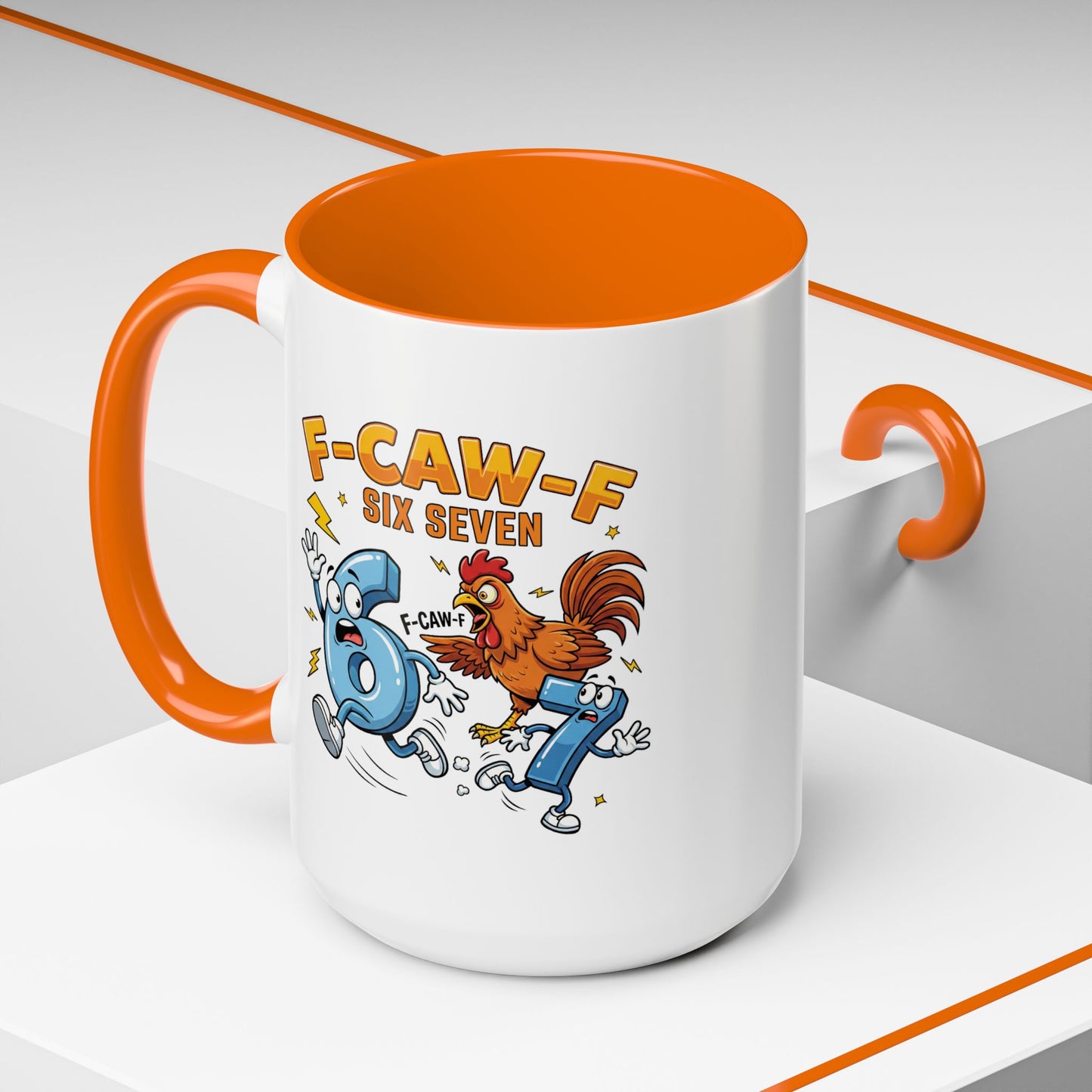 Humor Mug - F-CAW-F Six Seven